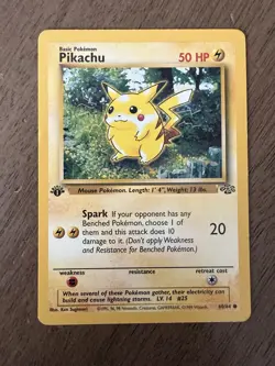 Pokemon TCG Pikachu Jungle 60/64 Regular 1999 1st Edition - Image 1