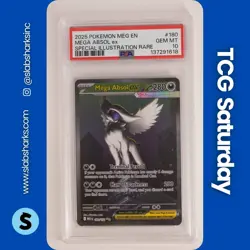 2025 POKEMON MEGA EVOLUTION #180/132 ABSOL EX SPECIAL ILLUSTRATION RARE PSA 10 - Image 1