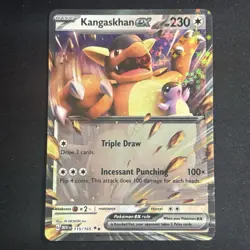 Kangaskhan EX 115/165 - Pokemon 151 - Double Rare Holofoil Near-Mint NM - Image 1