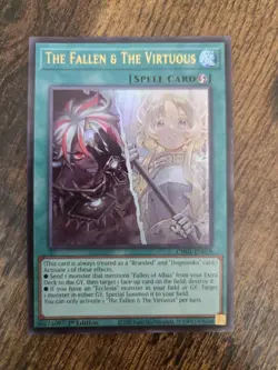 Yu-Gi-Oh! TCG The Fallen & The Virtuous Ultra Rare NM 1st Ed Ch01-en019 - Image 1