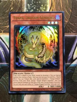 *** TENPAI DRAGON GENROKU *** 1ST EDITION ULTRA RARE INFO-EN019 YUGIOH! - Image 1