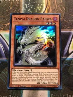 *** TENPAI DRAGON PAIDRA *** 1ST EDITION SUPER RARE LEDE-EN016 YUGIOH! - Image 1