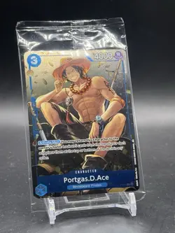 One Piece Portgas. D. Ace (Tin Pack Set Vol. 2) P-074 Promotion Card Foil Sealed - Image 1