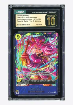 One Piece CGC 10 PRISTINE Jewelry Bonney SR Promo 2026 OP13-108 Event Prize JPN - Image 1