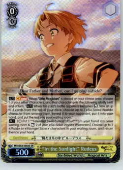"In the Sunlight" Rudeus (SR) - Mushoku Tensei: Jobless Reincarnation - NM - Image 1