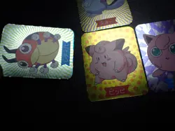 Pokemon 1999 Magazine Ginpika Himitsu Mini Card x4 Clefairy Jigglypuff etc #5867 - Image 3