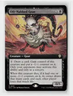 Oft-Nabbed Goat Lorwyn Eclipsed Extended Art Magic The Gathering MTG Card - Image 1