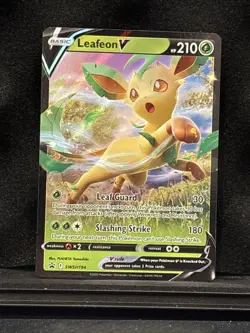 Leafeon V - SWSH194 - Pokemon Sword & Shield Promo Ultra Rare Holo Card NM - Image 1