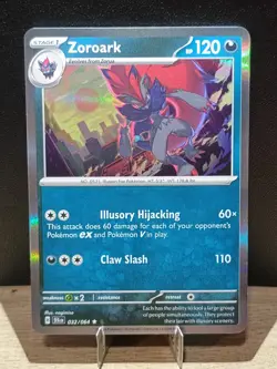 2X Zoroark 032/064 Shrouded Fable Holo Rare & Reverse Holo Rare Pokemon Cards - Image 3