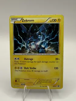 Zekrom - BW24 - Black&White Promo - Holo Pokemon Card - Throwback Card - Image 1