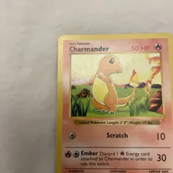 1999 Pokemon TCG Charmander Base Set Shadowless Rare Card 46/102 Vintage WOTC - Image 5