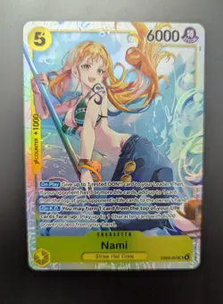 Nami EB03-053 SR Foil English One Piece TCG Card Near Mint - Image 1