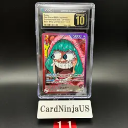 CGC PRISTINE 10 ONE PIECE Card Sugar OP10-003 Game BASE SHOP Limited Card 11 - Image 1