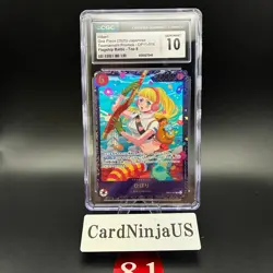 CGC GEM MINT 10 Hibari OP11-010 SR Flagship Battle Prize - ONE PIECE Card Game - Image 1