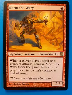 MTG 1x Norin the Wary # 171 Time Spiral Modern Magic the Gathering Card x1 NM - Image 1