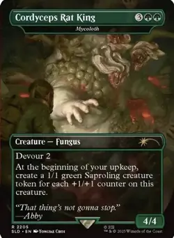 Cordyceps Rat King & Cordyceps Token - Borderless - Secret Lair: Playstation MTG - Image 1