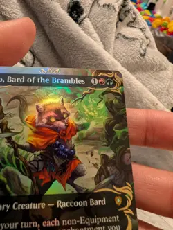 MTG Bello, Bard of the Brambles 0101 Raised Foil Borderless Bloomburrow Magic LP - Image 5