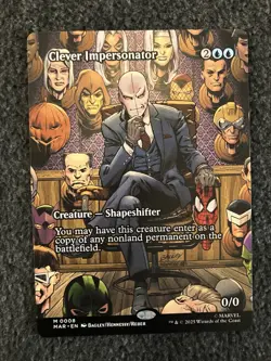 Magic The Gathering MTG - Clever Impersonator (Borderless) - Marvel Universe - Image 1