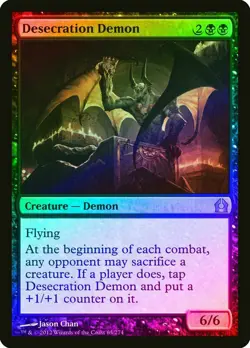 Desecration Demon FOIL Return to Ravnica NM - Image 1