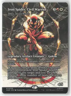 Iron Spider, Civil Warrior - Alibou, Ancient Witness (Borderless) M Non-Foil NM - Image 1