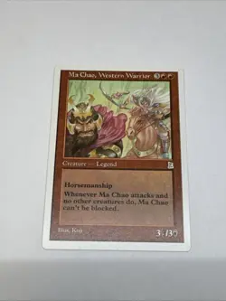 Magic The Gathering: MA CHAO, WESTERN WARRIOR 116/180 (RARE) GD11705 - Image 4