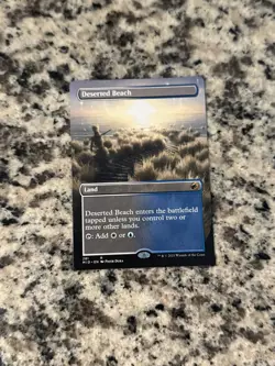 Deserted Beach (Borderless) • NM • Innistrad: Midnight Hunt • MTG - Image 1