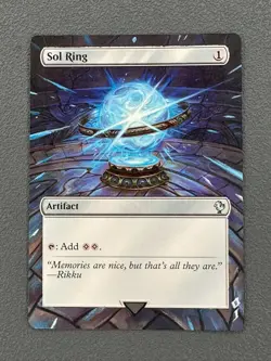 Sol Ring MTG Final Fantasy Commander Hand Painted Borderless Altered Art Jeckho - Image 1