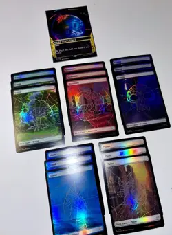 Magic The Gathering Land Lot. Mana Confluence. Spider-Man FullArt Foil Lands. NM - Image 3