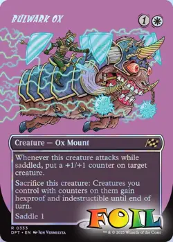 Bulwark Ox Borderless 0333 MTG Aetherdrift Rare NP Foil - Image 1