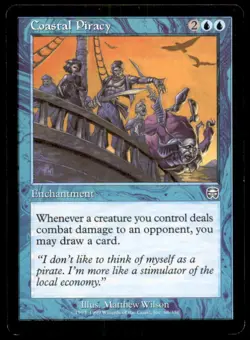 Coastal Piracy LP Light Play Mercadian Masques MTG [11105] - Image 1