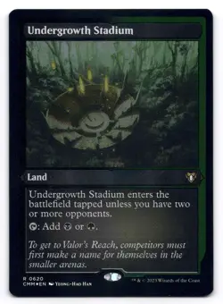Undergrowth Stadium NM Foil Etched Commander Masters 0620 MTG Foil - Image 1