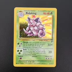 Pokemon TCG Nidoking Base Set 2 11/130 Holo Rare - LP+ - Image 1