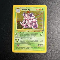 Pokemon TCG Nidoking Base Set 2 11/130 Holo Rare - LP+ - Image 2