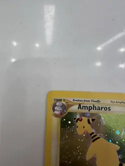 Pokemon TCG Ampharos Neo Revelation First Edition Holo Card 1/64 MP - Image 5