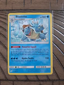 Pokemon 3x TEAM UP Blastoise 25/181 Sun and Moon Non-Holo Regular Rare MINT - Image 2