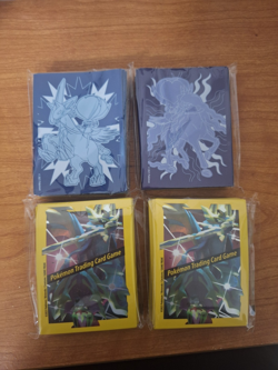 Pokemon 4x Packs of 65 ct Sleeves - Crown Zenith Collection & Chilling Reign ETB - Image 1
