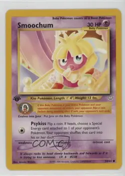 Smoochum 1st Ed. Pokemon Neo Revelation #54 2001 - Image 1
