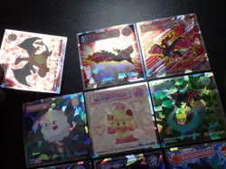 Pokemon Wafer Promo Holo Sticker x9 Charizard Moltres etc #4682 - Image 2