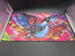 Pokemon Phantasmal Flames Charizard MEGA X UPC Play Mat - Rubber Playmat - Image 1