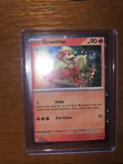 Growlithe Cosmos Holo Black Star Promo - SVP024 - Scarlet & Violet Pokemon 2023 - Image 1