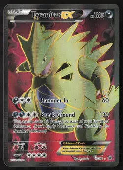 2015 Pokemon XY Ancient Origins Tyranitar-EX #91 ES6 - Image 1