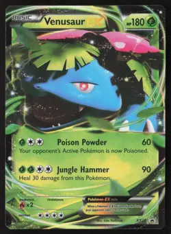 2014 Pokemon Black Star Holo Venusaur EX #XY28 ES6 - Image 1