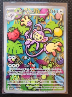 Pokemon Ambipom 107/094 Me02: Phantasmal Flames Holo - Illustration Rare (SIR) - Image 1