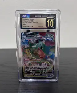 2023 POKEMON CROWN ZENITH - HOLO #101/159 RAYQUAZA VMAX CGC 10 PRISTINE - Image 2