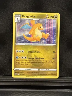 Pokemon TCG Dragonite Silver Tempest 131/195 Holo Holo Rare - Image 1