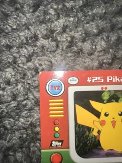 Pikachu #25 Topps Black Label TV2 Animation Edition Non Holo Pokemon 1999 Mint - Image 3