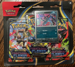 Pokemon Phantasmal Flames - 3 Pack Blister [Sneasel] Factory Sealed - Image 1
