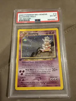 Pokemon Neo Genesis Slowking Holo 1st Edition PSA 6 - Image 1