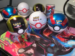 x3 Pokemon TCG Poke Ball Tin Q4 2025 D25 New Sealed - DESTINED/SURGING/JOURNEY - Image 2