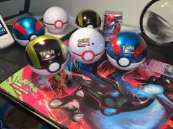 x3 Pokemon TCG Poke Ball Tin Q4 2025 D25 New Sealed - DESTINED/SURGING/JOURNEY - Image 3